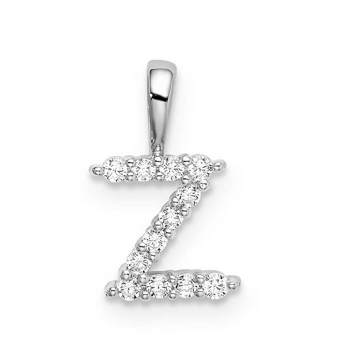 0.12ct Lab Grown Diamond Pendant in 9K White Gold | The Jewellery Boutique