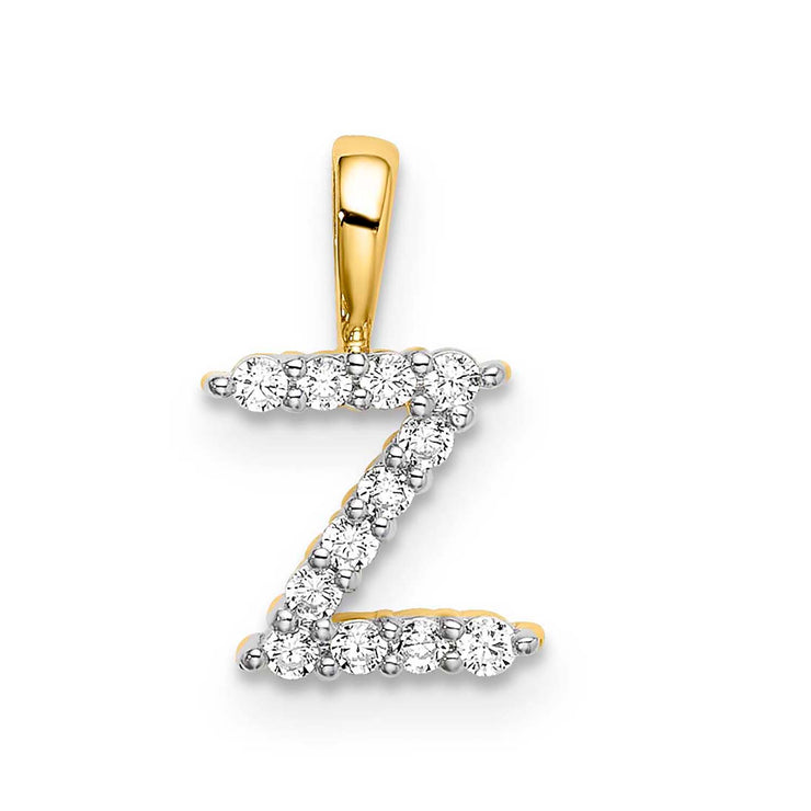 0.12ct Lab Grown Diamond Pendant in 9K Yellow Gold | The Jewellery Boutique