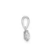 0.25ct Lab Grown Diamond Pendant in 9K White Gold | The Jewellery Boutique