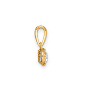 0.25ct Lab Grown Diamond Pendant in 9K Yellow Gold | The Jewellery Boutique