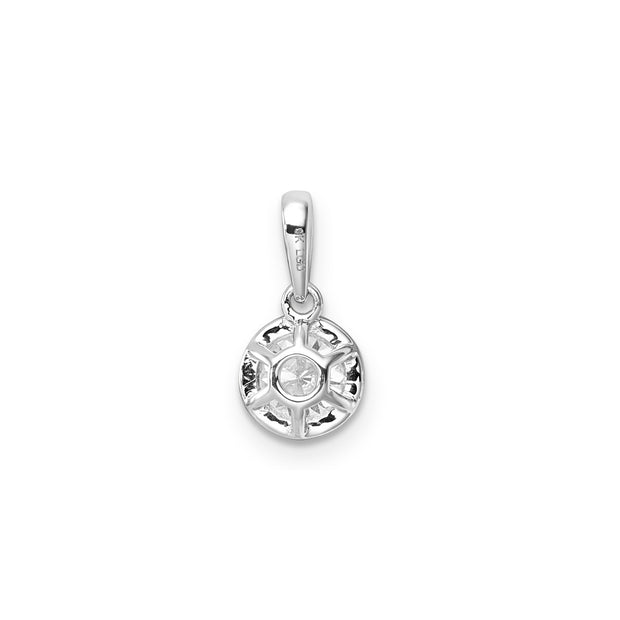 0.60ct Lab Grown Diamond Pendant in 9K White Gold | The Jewellery Boutique