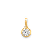 0.60ct Lab Grown Diamond Pendant in 9K Yellow Gold | The Jewellery Boutique