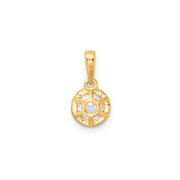 0.60ct Lab Grown Diamond Pendant in 9K Yellow Gold | The Jewellery Boutique