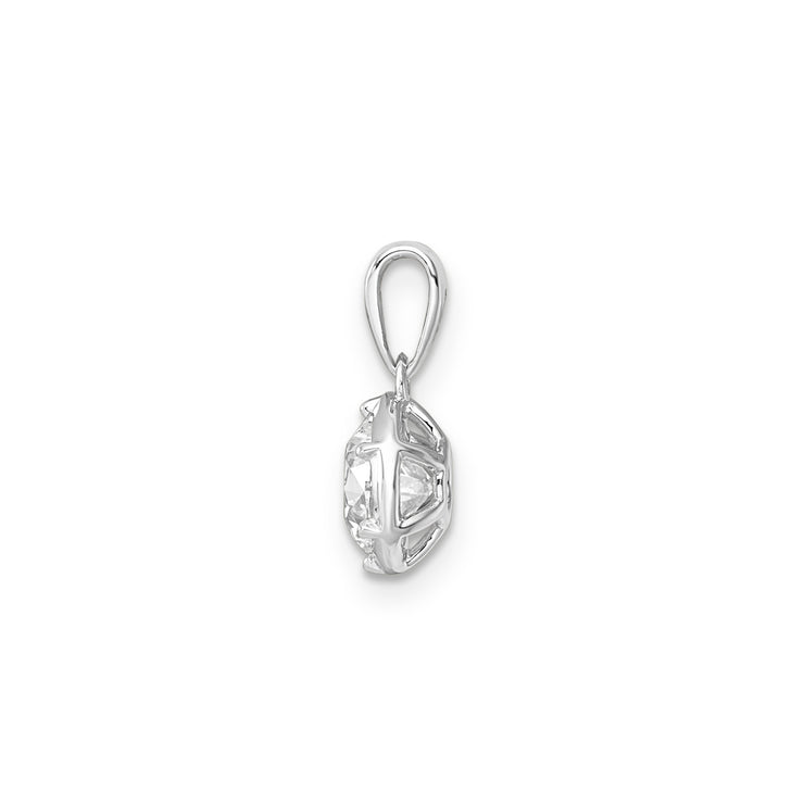 1.00ct Lab Grown Diamond Pendant in 9K White Gold | The Jewellery Boutique