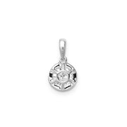 1.00ct Lab Grown Diamond Pendant in 9K White Gold | The Jewellery Boutique