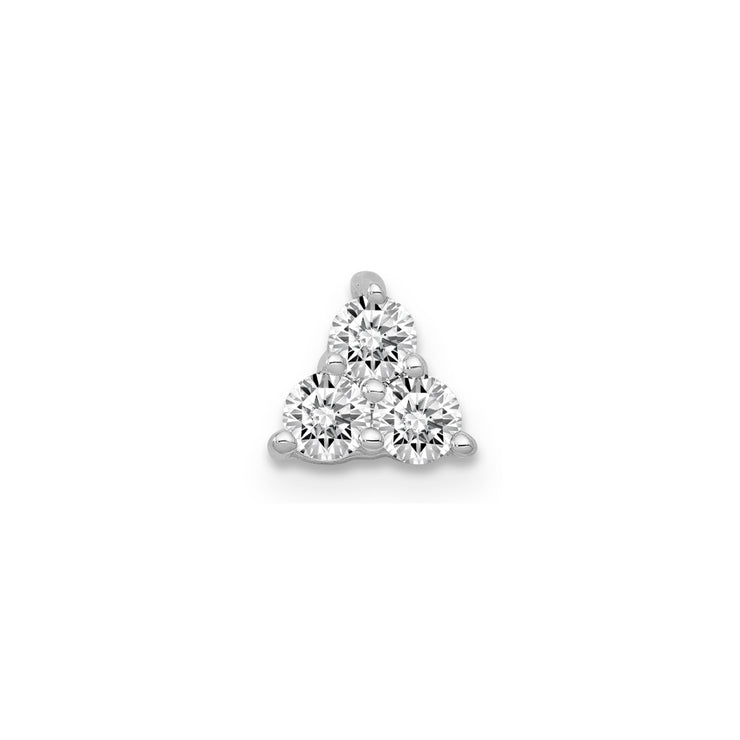 0.25ct Lab Grown Diamond Pendant in 9K White Gold | The Jewellery Boutique