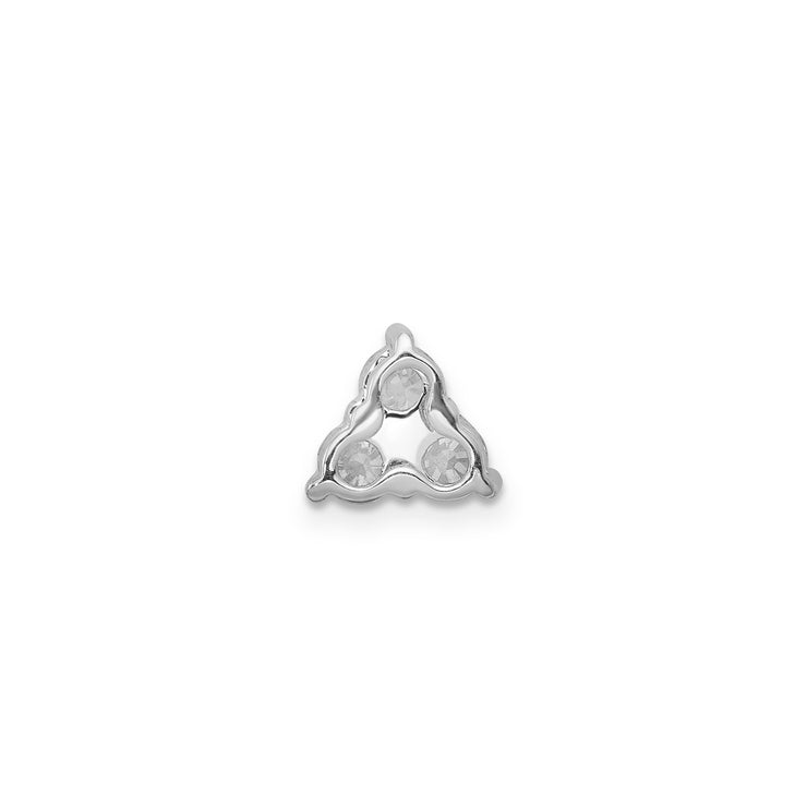 0.50ct Lab Grown Diamond Pendant in 9K White Gold | The Jewellery Boutique