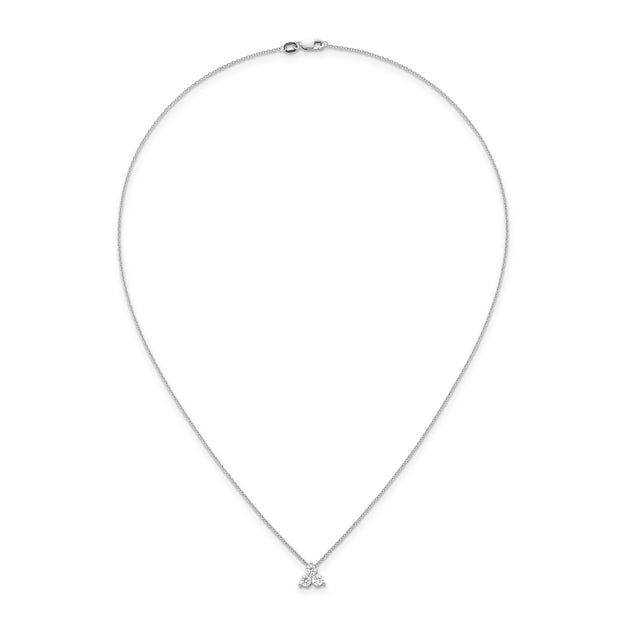 0.50ct Lab Grown Diamond Pendant in 9K White Gold | The Jewellery Boutique