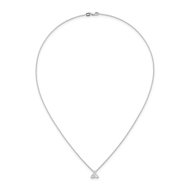 0.50ct Lab Grown Diamond Pendant in 9K White Gold | The Jewellery Boutique