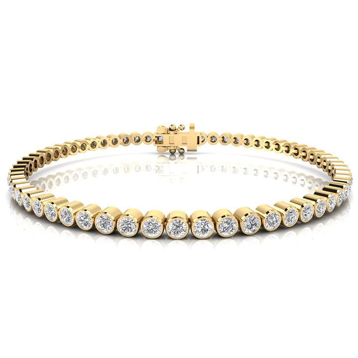 3.00ct Lab Grown Diamond Bracelet in 9K Yellow Gold