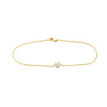 0.20ct Heart Lab Grown Diamond Bracelet in 9K Yellow Gold