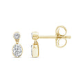 0.33ct Lab Grown Diamond Earrings in 9K Yellow Gold