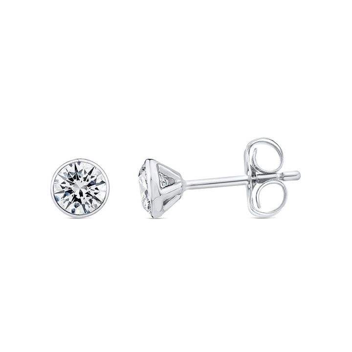 1.00ct Lab Grown Diamond Earrings in 9K White Gold