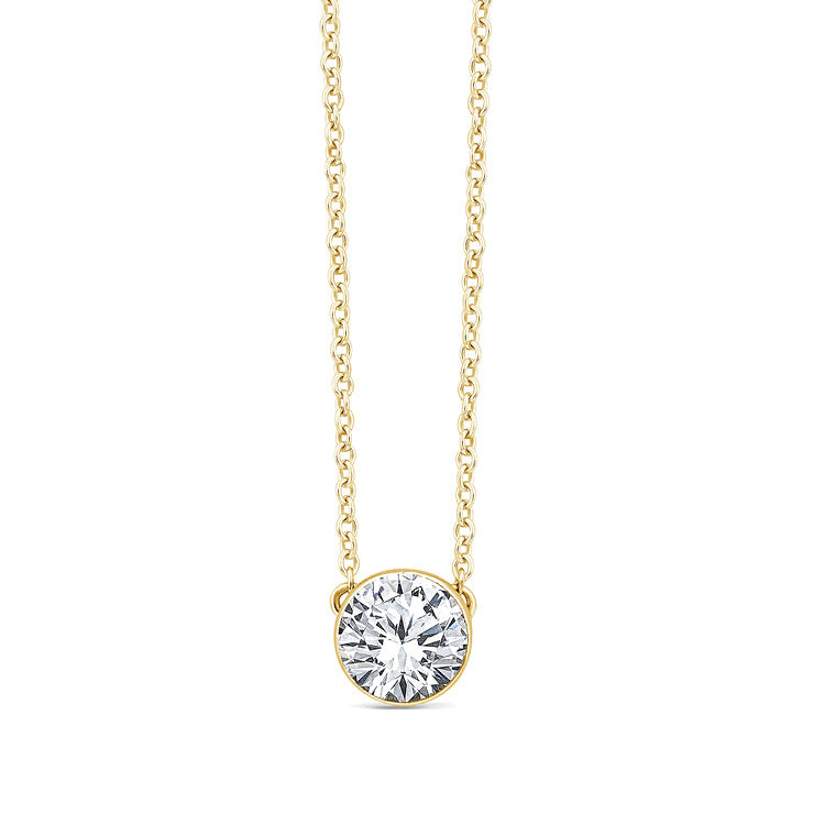 0.50ct Lab Grown Diamond Necklace in 9K Yellow Gold