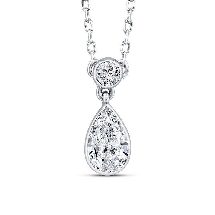 0.25ct Lab Grown Diamond Necklace in 9K White Gold