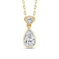 0.25ct Lab Grown Diamond Necklace in 9K Yellow Gold