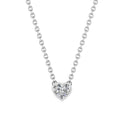 0.20ct Heart Lab Grown Diamond Necklace in 9K White Gold