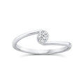 0.15ct Lab Grown Diamond Ring in 9K White Gold