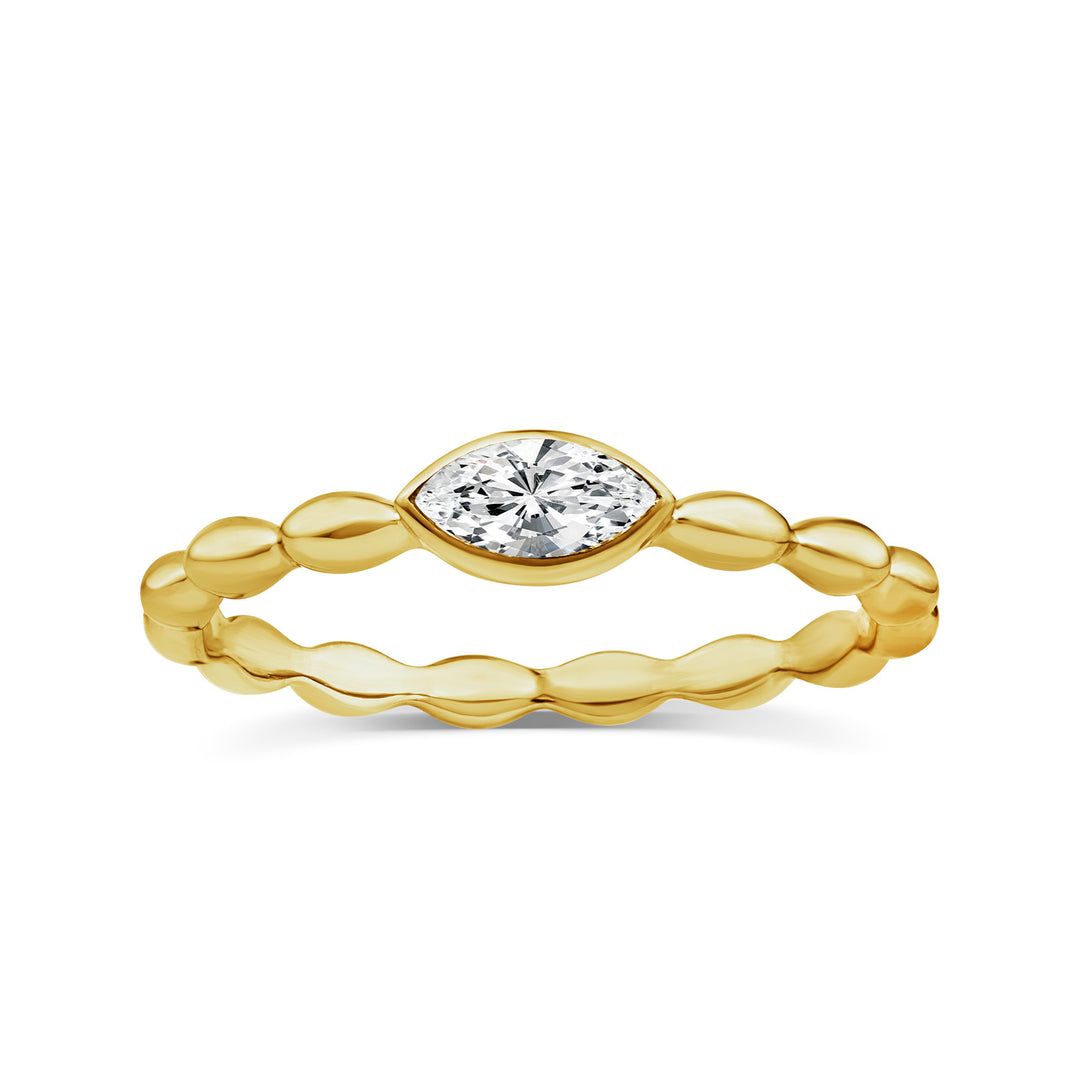 22K Gold Vermeil 0.20ct Lab Grown Diamond Ring