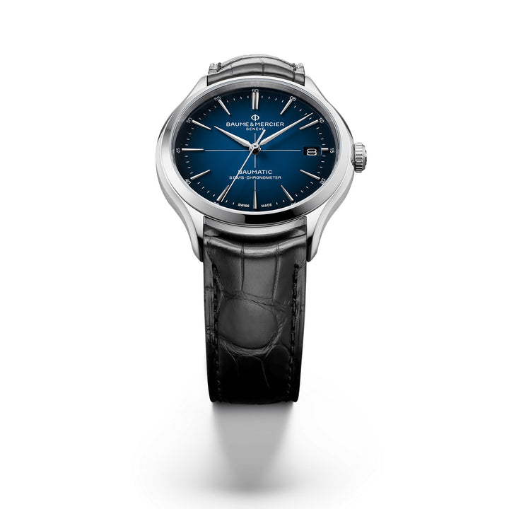 Baume & Mercier Clifton Baumatic, Cosc Certified, Date Men's Watch 40mm