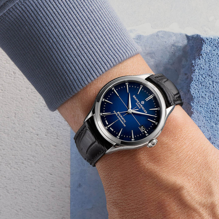 Baume & Mercier Clifton Baumatic, Cosc Certified, Date Men's Watch 40mm