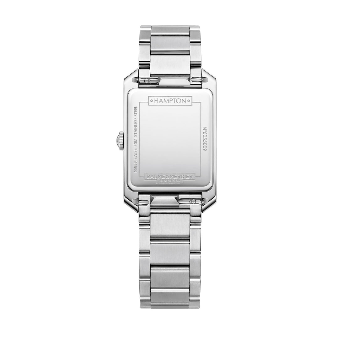 Baume & Mercier Hampton Quartz, Mother Of Pearl, Diamond Set Women's Watch 35 x 22mm