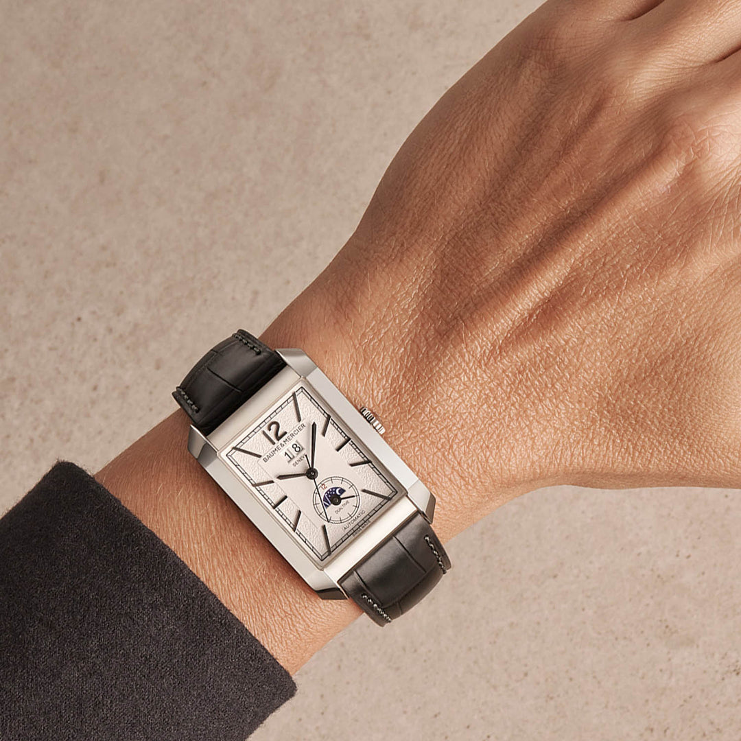 Baume & Mercier Hampton Automatic, Dual Time, Big Date Men's Watch 48 x 31mm