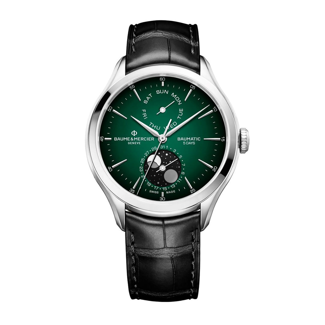 Baume & Mercier Clifton Automatic Watch Moon Phase, Date Display - 42mm