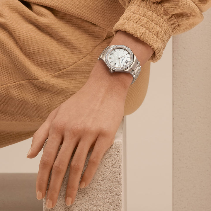 Baume & Mercier Riviera Quartz Watch, Date Display, Diamond-Set - 36mm