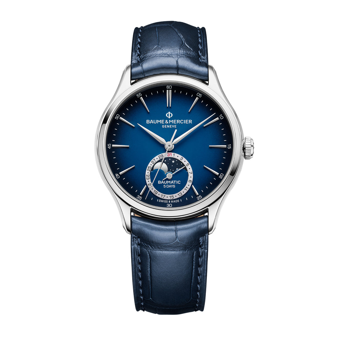 Baume & Mercier Clifton 10756 Automatic, Moon Phase, Date Men's Watch 39mm