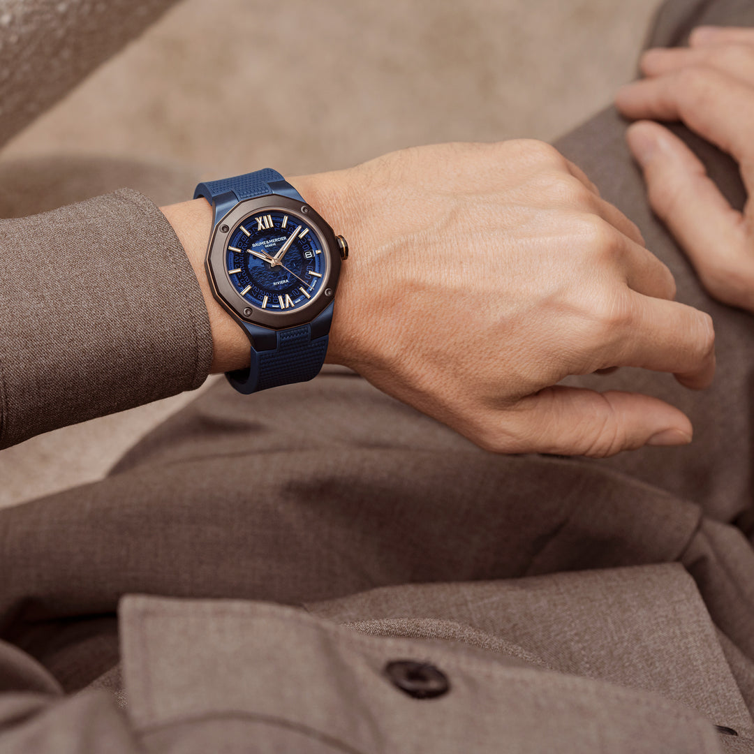 Baume & Mercier Riviera 10769 Automatic, Steel Titanium Men's Watch 42mm