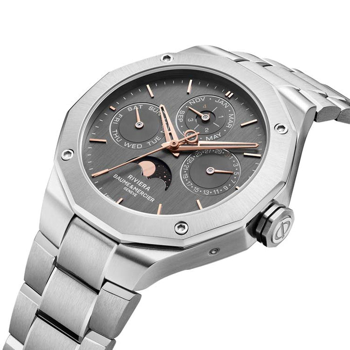 Baume & Mercier Riviera 10786 Automatic, Perpetual Calendar Unisex Watch 40mm