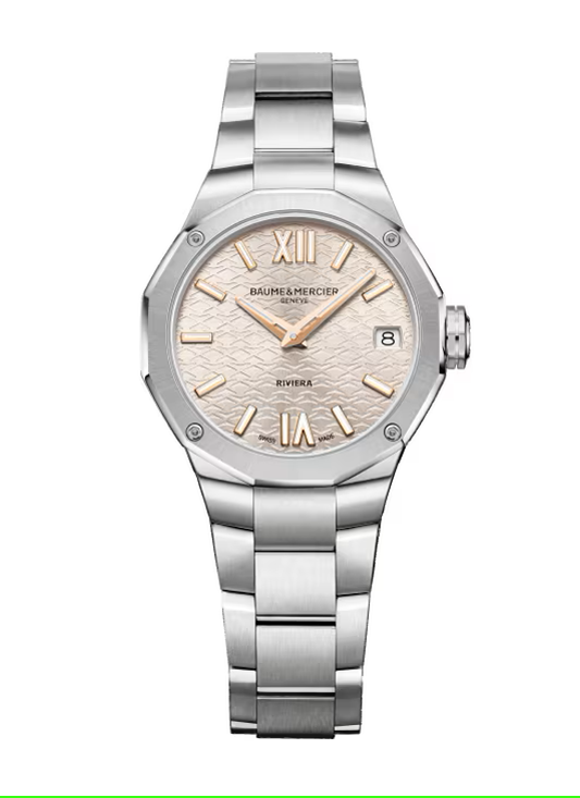 Baume & Mercier Riviera 10810 Quartz, Date Display Women's Watch 33mm