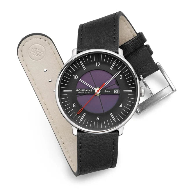 Doppio Solar Skeleton Vegan Leather 41mm Watch