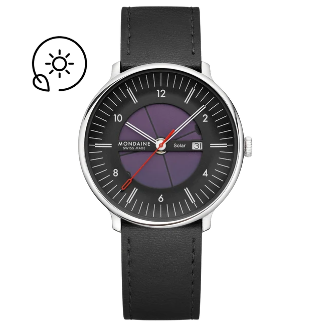 Doppio Solar Skeleton Vegan Leather 41mm Watch