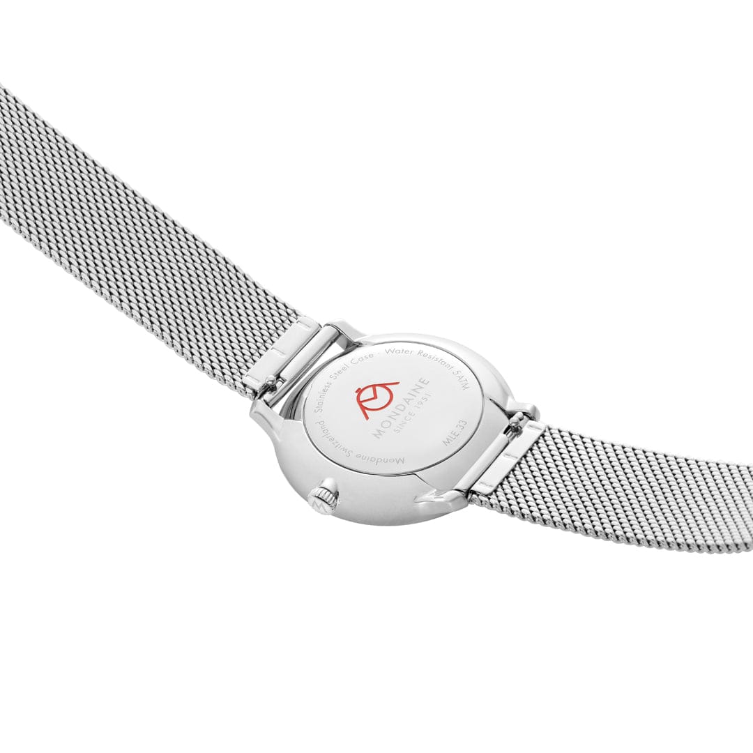 Doppio Rose Stainless Steel 33mm Watch