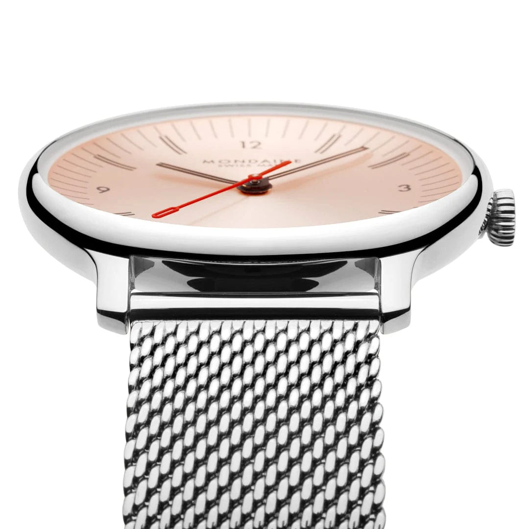 Doppio Rose Stainless Steel 33mm Watch