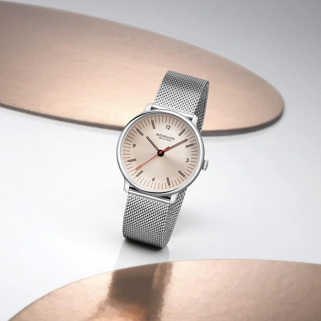Doppio Rose Stainless Steel 33mm Watch