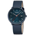 Doppio Blue Vegan Leather 41mm Watch - MLE.41240.LDV
