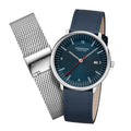 Doppio 41mm Vegan Leather Watch Set - MLE.41240.LQV.SET