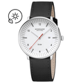 Doppio Solar Black Leather 41mm Watch - MLE.41910.LBV