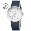 Doppio Solar Blue Vegan Leather 41mm Watch - MLE.41910.LDV
