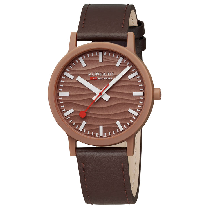 Mondaine Limited Edition Essence Mocha 41mm Watch - MS1.41170.LTV