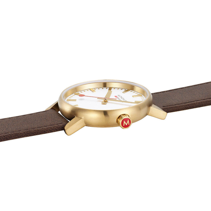Mondaine Official evo2 40mm Golden Stainless Steel watch