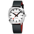 Cushion Automatic Black Vegan Leather Watch - MSL.3961B.LBV