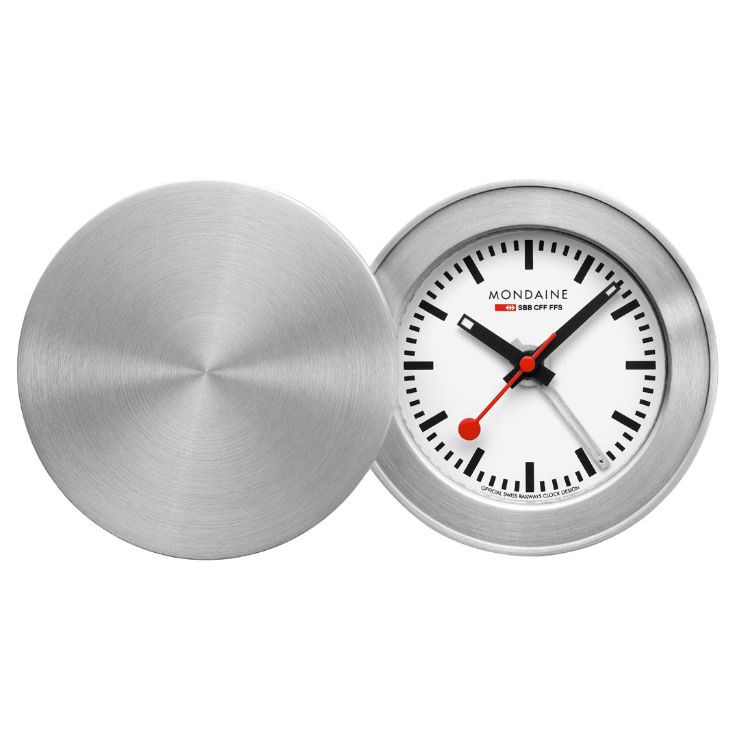 Mondaine Official Swiss Railways Travel Alarm Clock