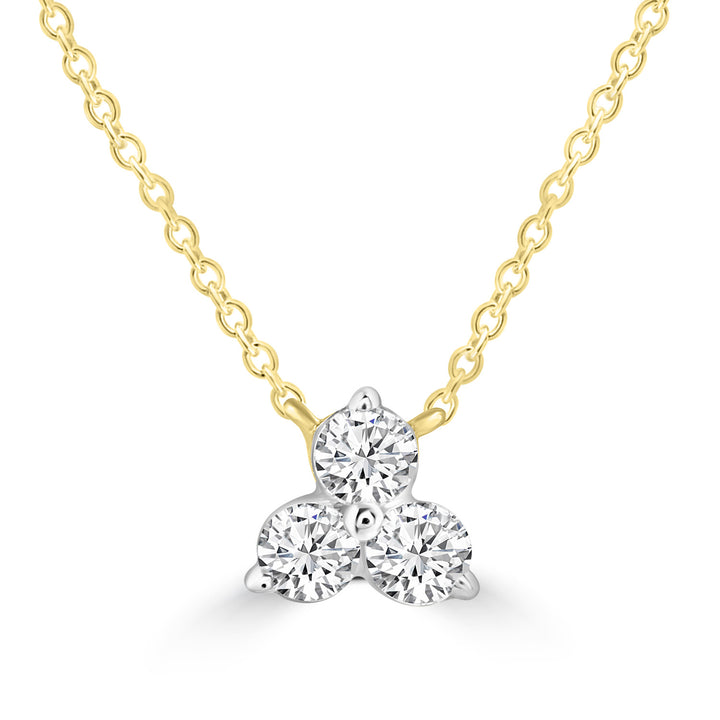 Necklace with 0.15ct Diamonds in 9K Yellow Gold