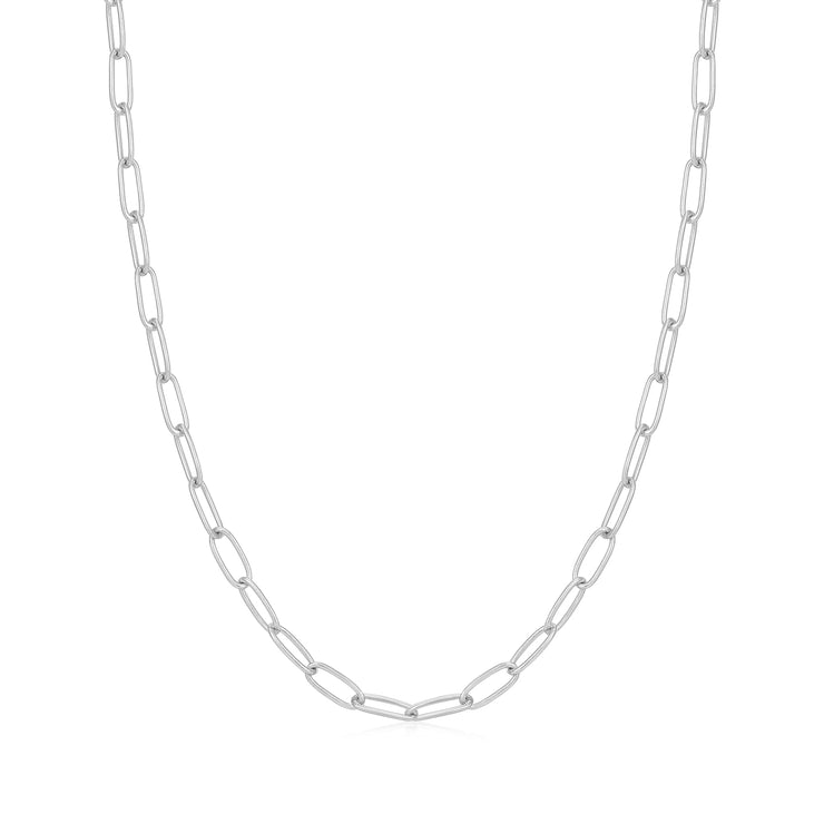 Ania Haie Silver Link Charm Chain Necklace