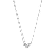 Ania Haie Silver Twisted Wave Mini Pendant Necklace