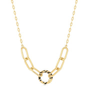 Ania Haie Gold Tiger Chain Charm Connector Necklace